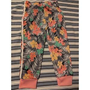 Flowered Adidas Track Pants